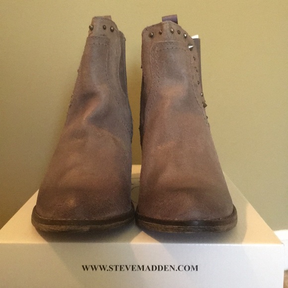 NIB Steve Madden Concrete Grey Booties  Western 10 - Picture 4 of 11